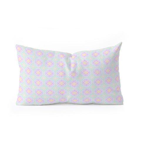 Kaleiope Studio Groovy Boho Pastel Pattern Oblong Throw Pillow