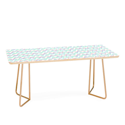 Kaleiope Studio Squiggly Wavy Boho Pattern Coffee Table