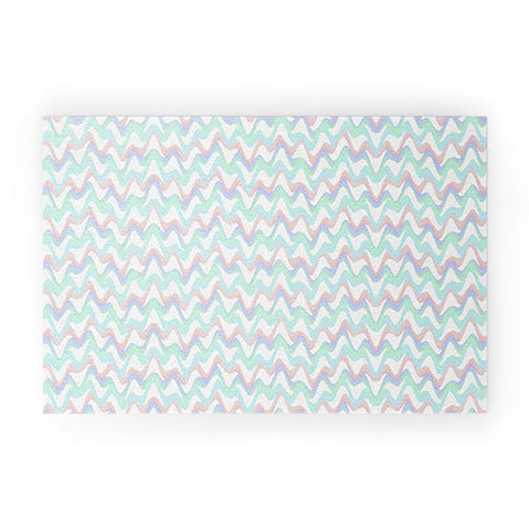Kaleiope Studio Squiggly Wavy Boho Pattern Welcome Mat