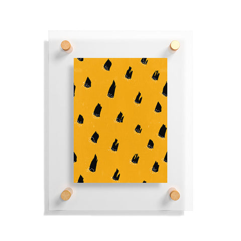 Kangarui Brush Pattern Leopard Floating Acrylic Print