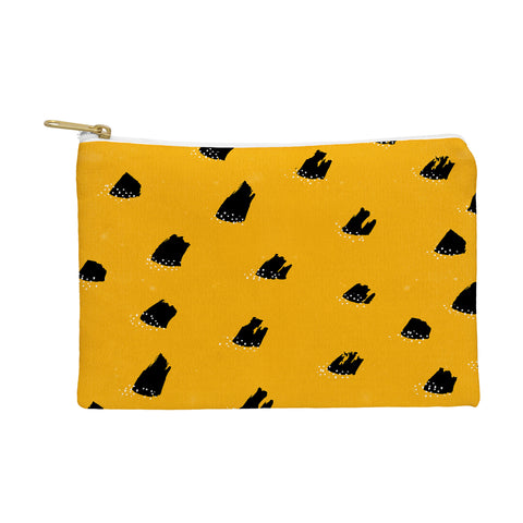Kangarui Brush Pattern Leopard Pouch