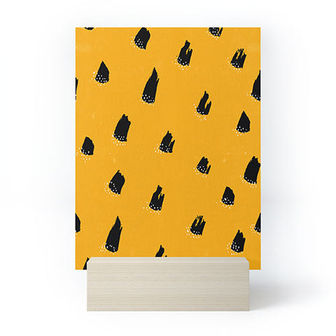 Kangarui Brush Pattern Leopard Mini Art Print