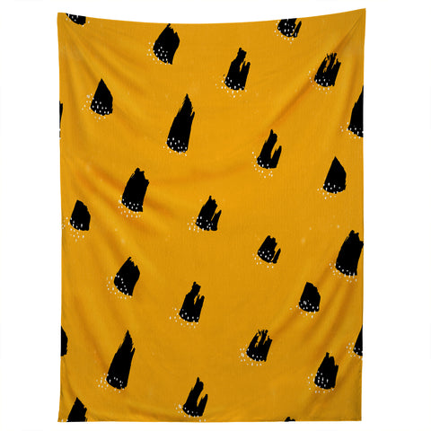 Kangarui Brush Pattern Leopard Tapestry