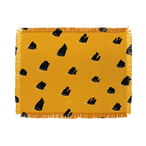 Kangarui Brush Pattern Leopard Throw Blanket