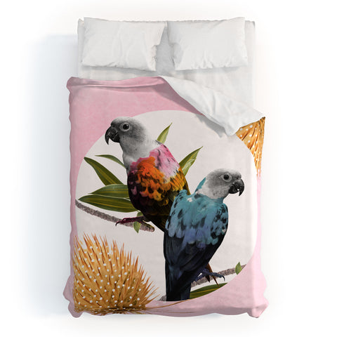 Kangarui Jolly Parrots Duvet Cover