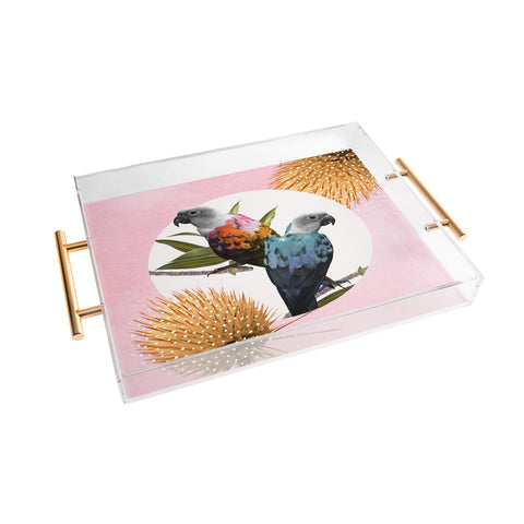 Kangarui Jolly Parrots Acrylic Tray