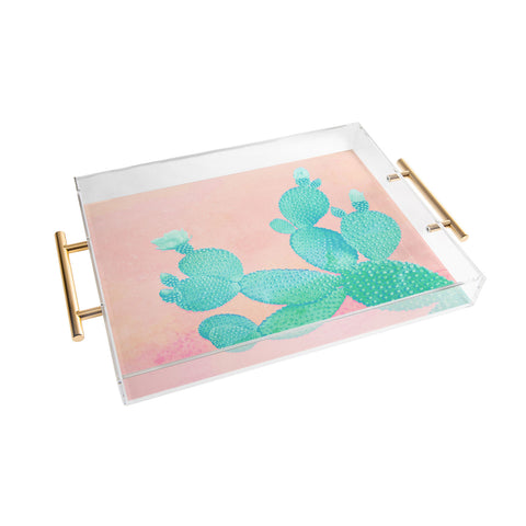 Kangarui Pastel Cactus Acrylic Tray