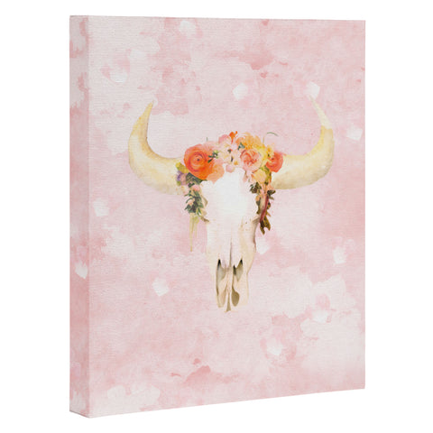 Kangarui Romantic Boho Buffalo Art Canvas