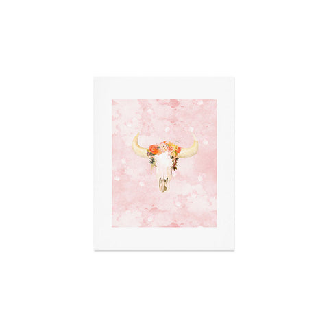 Kangarui Romantic Boho Buffalo Art Print