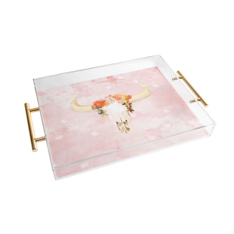 Kangarui Romantic Boho Buffalo Acrylic Tray