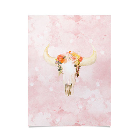 Kangarui Romantic Boho Buffalo Poster