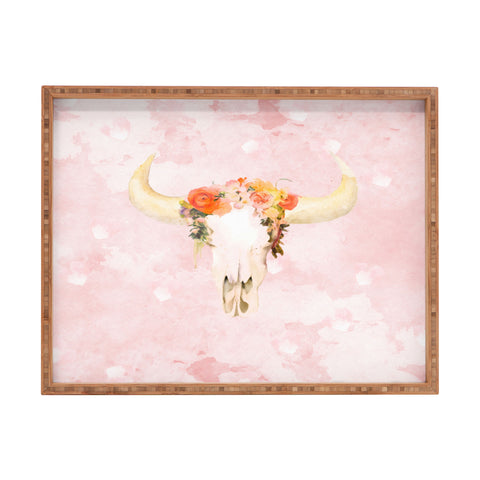 Kangarui Romantic Boho Buffalo Rectangular Tray