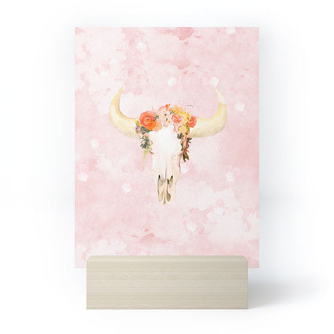 Kangarui Romantic Boho Buffalo Mini Art Print