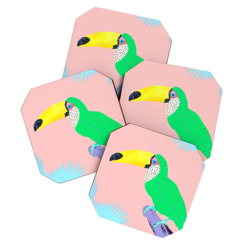 Kangarui Tropical Toucan Coaster Set