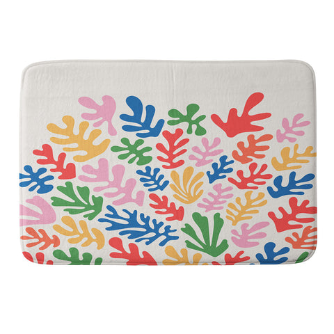 KaranAndCo Matisse Paper Collage I Memory Foam Bath Mat