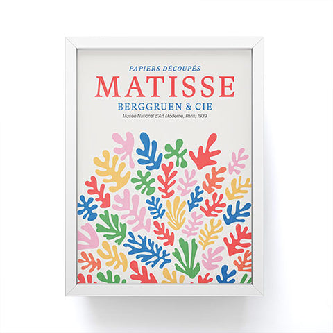 KaranAndCo Matisse Paper Collage I Framed Mini Art Print