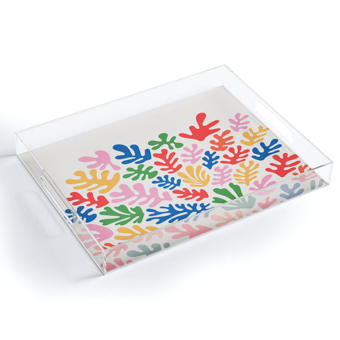 KaranAndCo Matisse Paper Collage I Acrylic Tray