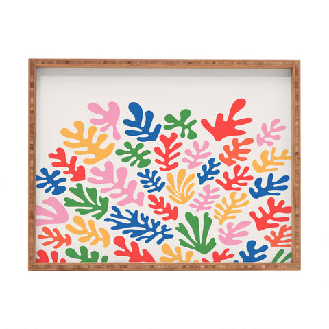 KaranAndCo Matisse Paper Collage I Rectangular Tray