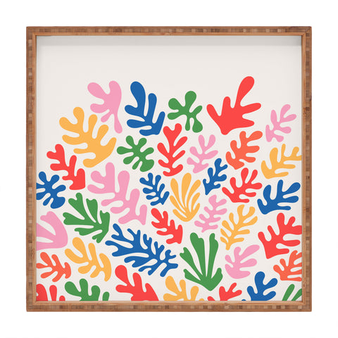 KaranAndCo Matisse Paper Collage I Square Tray