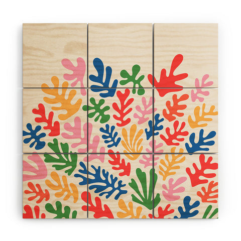 KaranAndCo Matisse Paper Collage I Wood Wall Mural