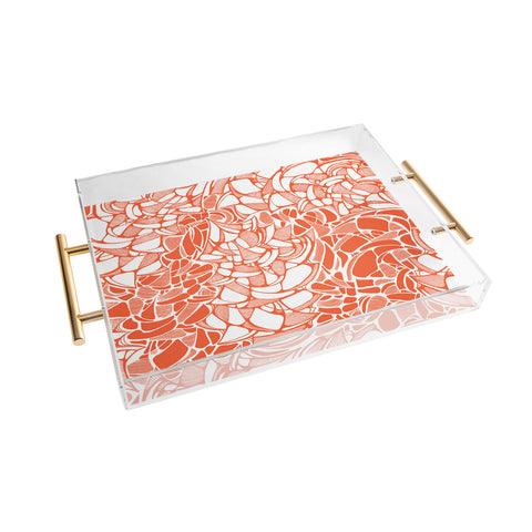 Karen Harris Carillon Tangelo Acrylic Tray