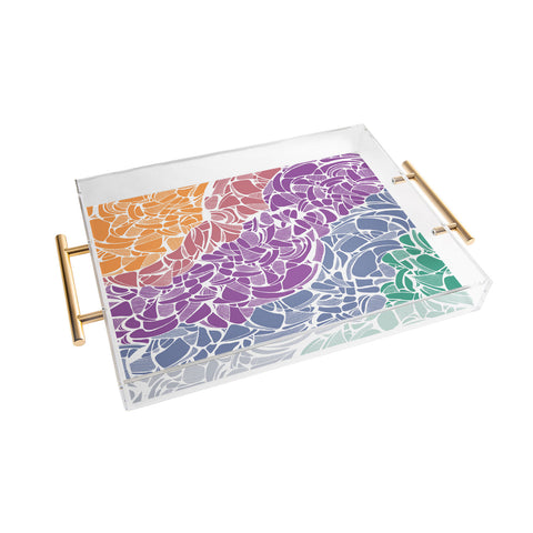 Karen Harris Fossil Jewel Acrylic Tray