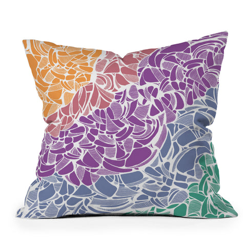 Karen Harris Fossil Jewel Outdoor Throw Pillow