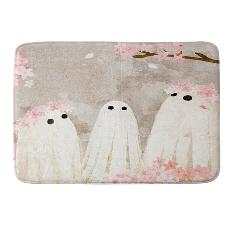 Katherine Blower Designs Cherry Blossom Party Memory Foam Bath Mat