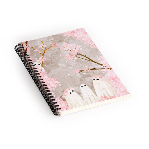 Katherine Blower Designs Cherry Blossom Party Spiral Notebook
