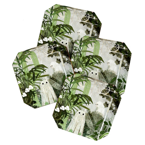 Katherine Blower Designs Ghost in the Greenhouse Coaster Set