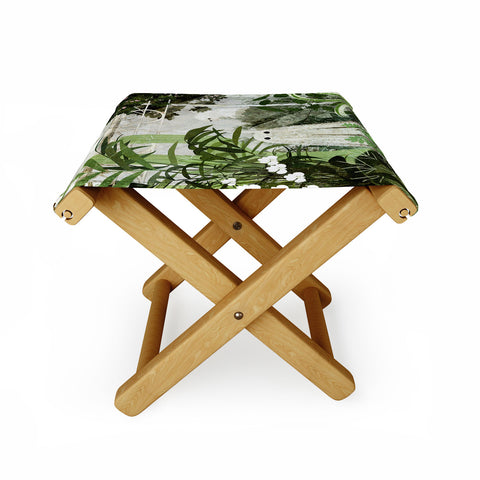 Katherine Blower Designs Ghost in the Greenhouse Folding Stool