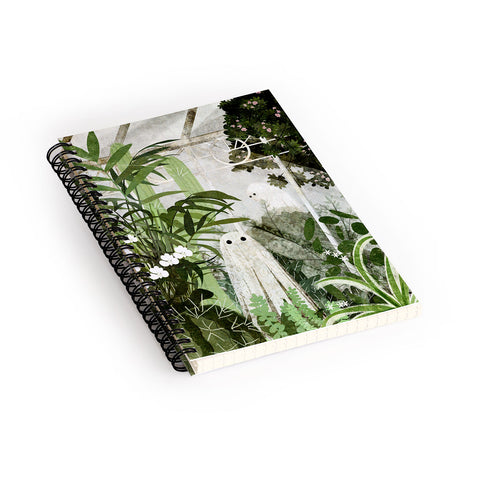 Katherine Blower Designs Ghost in the Greenhouse Spiral Notebook