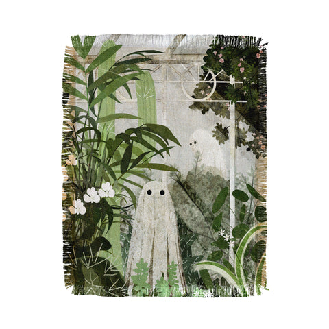 Katherine Blower Designs Ghost in the Greenhouse Throw Blanket