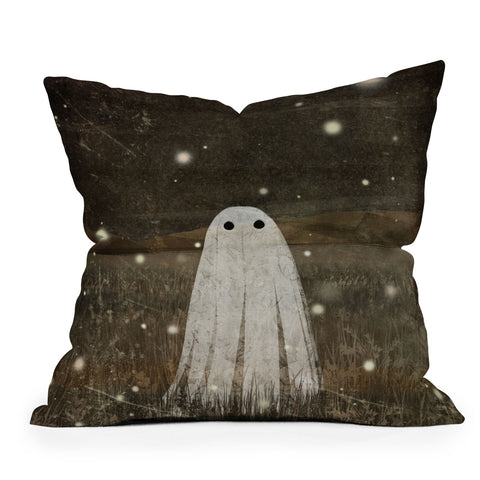 Katherine Blower Designs Night Fireflies Outdoor Throw Pillow