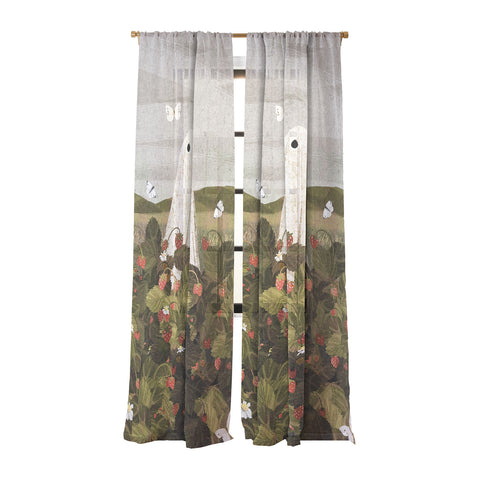 Katherine Blower Designs Strawberry Fields II Sheer Non Repeat