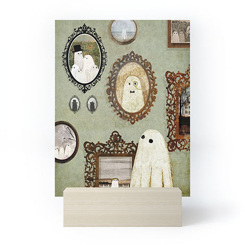 Katherine Blower Designs Theres A Ghost in the Gallery Mini Art Print