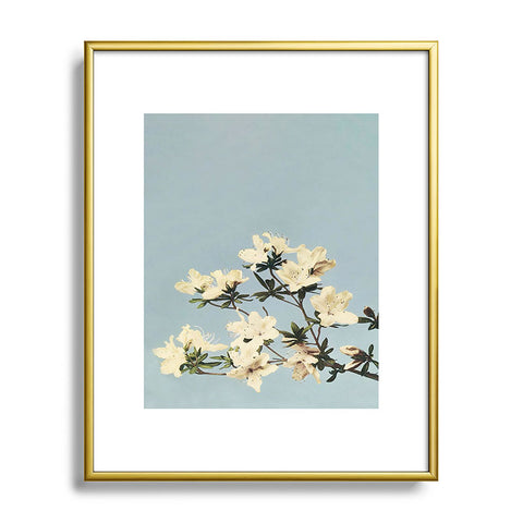 kazegami Japanese Azaleas Metal Framed Art Print
