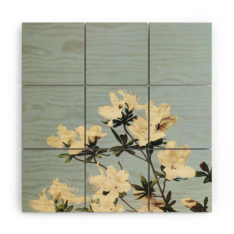 kazegami Japanese Azaleas Wood Wall Mural