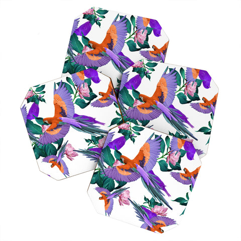 Kei Parrot Paradise II Coaster Set