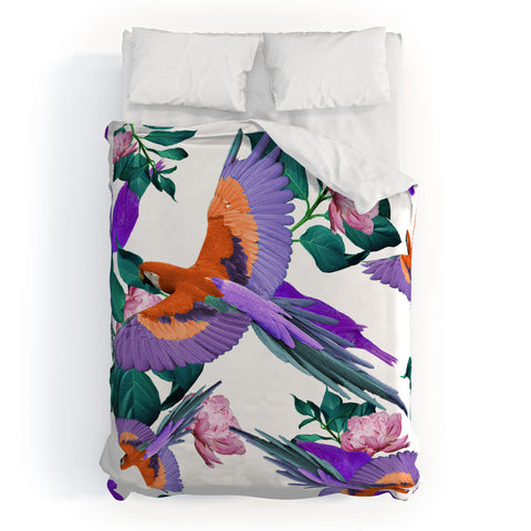 Kei Parrot Paradise II Duvet Cover