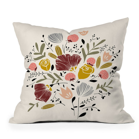 Kelli Murray Bloom 6 Outdoor Throw Pillow
