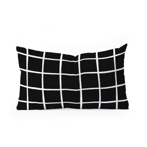 Kelly Haines Brushstroke Grid V2 Oblong Throw Pillow