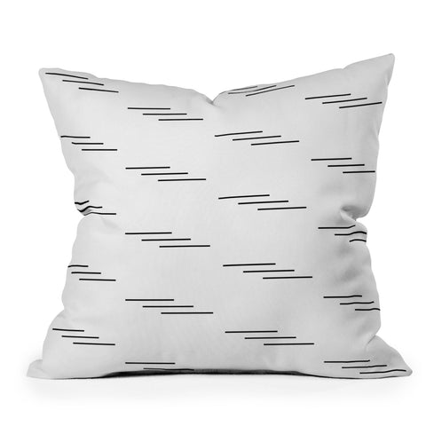 Kelly Haines Minimal Lines Outdoor Throw Pillow