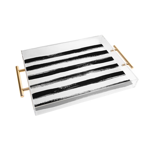 Kelly Haines Paint Stripes Acrylic Tray