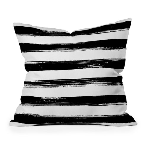 Kelly Haines Paint Stripes Outdoor Throw Pillow