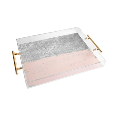 Kelly Haines Pink Concrete Acrylic Tray