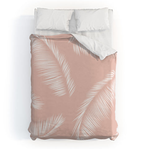 Kelly Haines Tropical Palm Leaves Duvet Cover