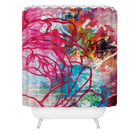 Kent Youngstrom above the garden Shower Curtain