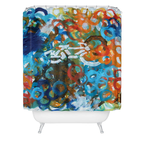 Kent Youngstrom Bicycle Crossing Shower Curtain