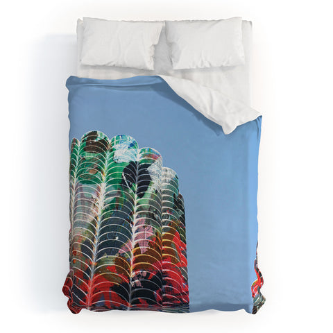 Kent Youngstrom Chicago Towers Duvet Cover